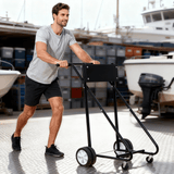 Outboard Boat Motor Stand Engine Carrier Cart Dolly for Storage 315lbs Weight Capacity w/Wheels Black - Fab Heavy Parts