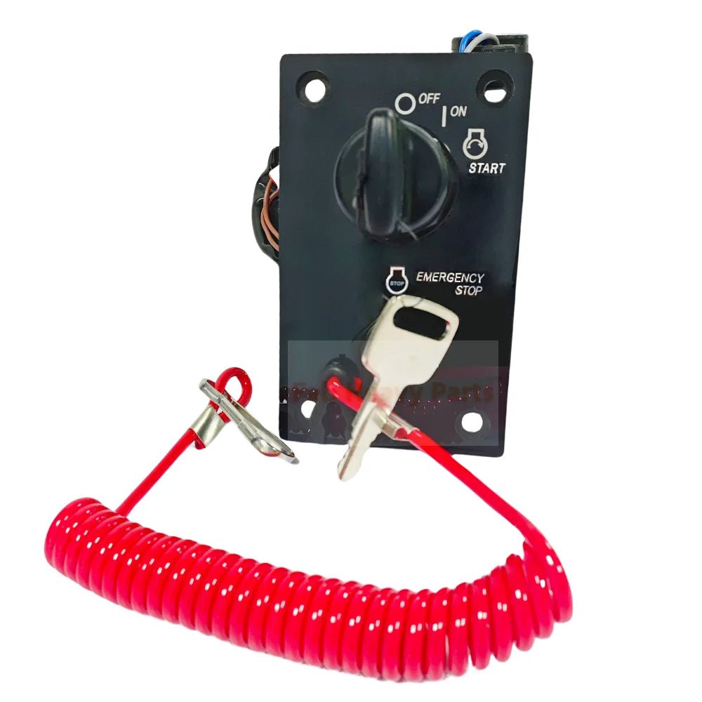 Outboard Single Ignition Key Switch Panel Top Control Box 37100 - 96J24 Fits for Suzuki - Fab Heavy Parts