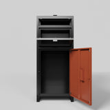 Outdoor Parcel Drop Box with Mechanical Lock 36.6'' x 15.75'' x 15.75'' Burglar Resistant Stopper - Fab Heavy Parts