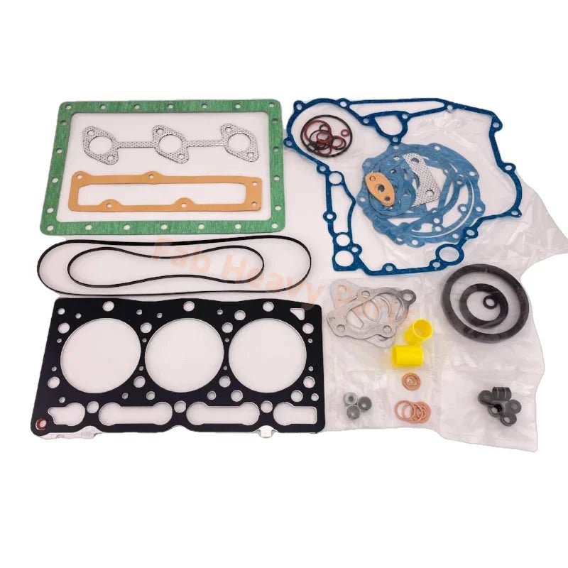 Overhaul Full Gasket Kit for Kubota D1105 D1105T Engine F2400 F2560 F2880 F2680E KX41 - 2 KX61 - 2 KX41H B26 B2400HSTD RTV1100 ZD28 Excavator - Fab Heavy Parts
