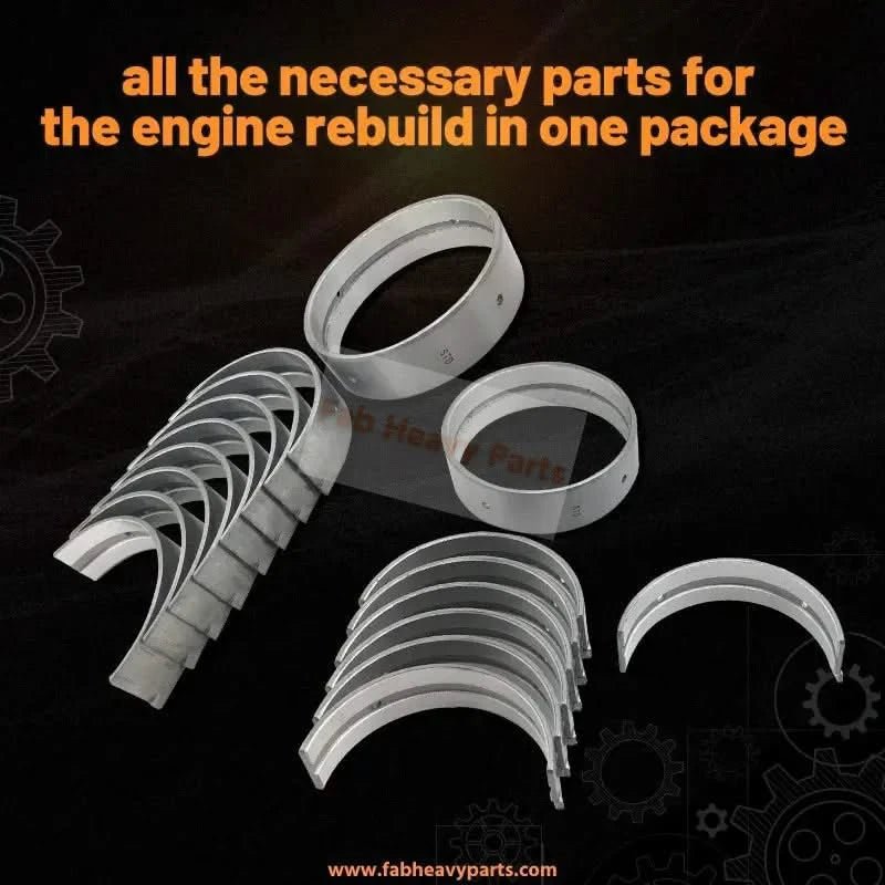 Overhaul Rebuild Kit Fits for Caterpillar CAT 3054C 3054E 3054C/E Backhoe Loader 416E 422E 428D 428E - Fab Heavy Parts