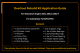 Overhaul Rebuild Kit for Mitsubishi Engine S6E S6E2 Fits for Caterpillar Forklift DP40 - Fab Heavy Parts
