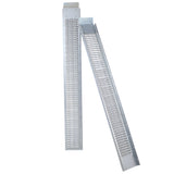 Pack of 2 77" L 960lbs Capacity Loading Ramps with 4pcs Pedal - Silver - Fab Heavy Parts