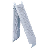 Pack of 2 Loading Ramps Folding 950 lbs Max Size 63'' - Silver - Fab Heavy Parts