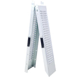 Pack of 2 Loading Ramps Folding 950 lbs Max Size 71'' - Silver - Fab Heavy Parts