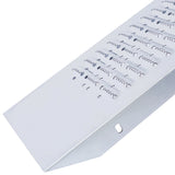 Pack of 2 Loading Ramps Folding 950 lbs Max Size 71'' - Silver - Fab Heavy Parts