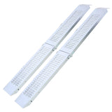 Pack of 2 Loading Ramps Folding 950 lbs Max Size 71'' - Silver - Fab Heavy Parts