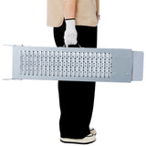 Pack of 2 Loading Ramps Folding 950 lbs Max Size 71'' - Silver - Fab Heavy Parts