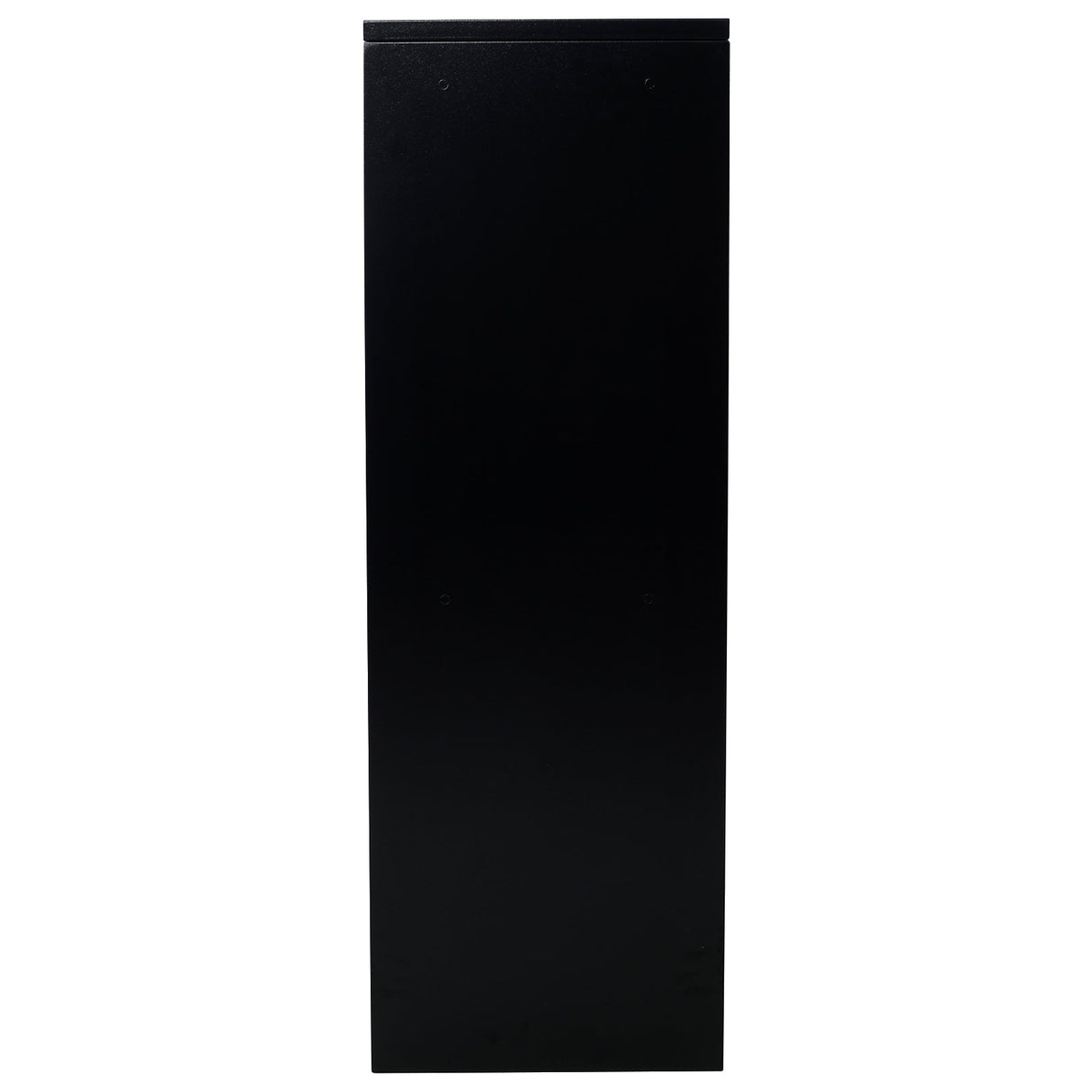 Package Delivery Box 14'' x 11.3'' x 42'' Galvanized Steel Parcel Mailbox w/ Code Lock & Mounting Hardware - Black and White - Fab Heavy Parts