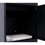 Package Delivery Boxes Galvanized Steel Parcel Mailbox Wall Mounted Lockable Anti - Theft - Black - Fab Heavy Parts