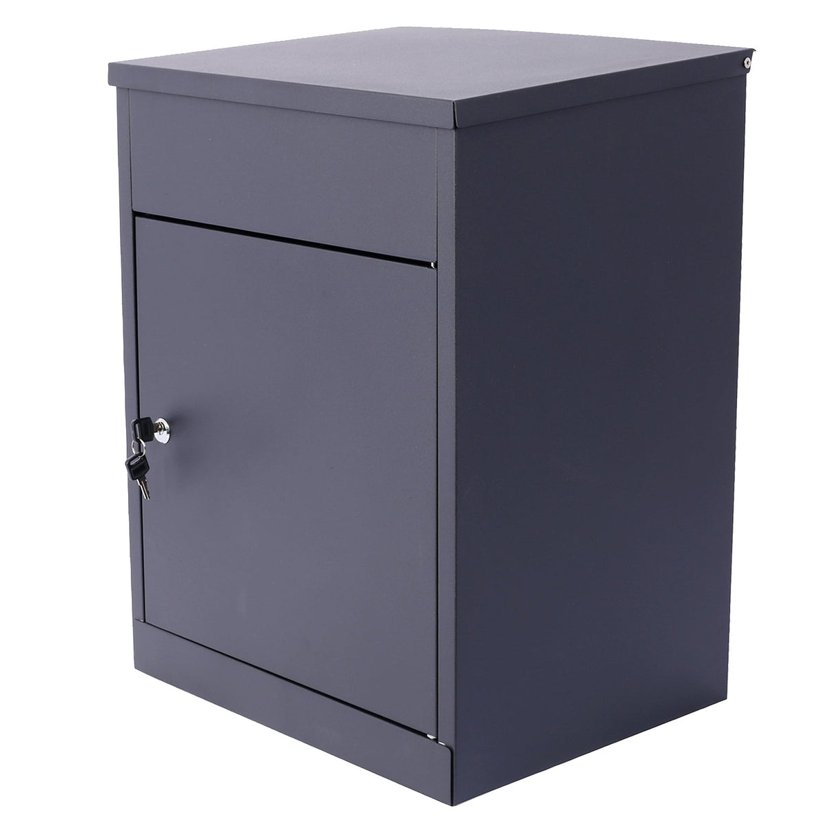 Package Delivery Boxes Galvanized Steel Parcel Mailbox Wall Mounted Lockable Anti - Theft - Black - Fab Heavy Parts