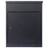 Package Delivery Boxes Galvanized Steel Parcel Mailbox Wall Mounted Lockable Anti - Theft - Black - Fab Heavy Parts