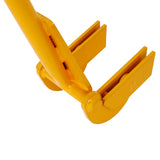 Pallet Buster Tool with 43in Long Handle Deck Wrecker Pry Bar Board Removal - Yellow - Fab Heavy Parts