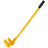Pallet Buster Tool with 43in Long Handle Deck Wrecker Pry Bar Board Removal - Yellow - Fab Heavy Parts