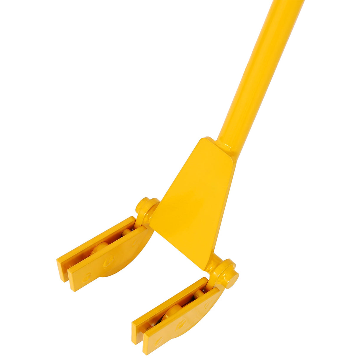 Pallet Buster Tool with 43in Long Handle Deck Wrecker Pry Bar Board Removal - Yellow - Fab Heavy Parts