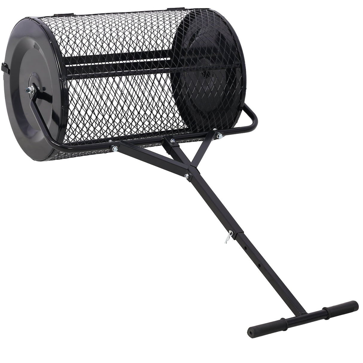 Peat Moss Compost Spreader 24inch Metal Mesh T - shaped Handle Heavy Duty - Fab Heavy Parts