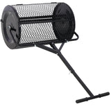 Peat Moss Compost Spreader 24inch Metal Mesh T - shaped Handle Heavy Duty - Fab Heavy Parts