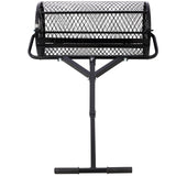 Peat Moss Spreader 24inch Compost Spreader Metal Mesh T Shaped Handle - Black - Fab Heavy Parts