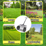 Peat Moss Spreader 24inch Compost Spreader Metal Mesh T Shaped Handle - Black - Fab Heavy Parts