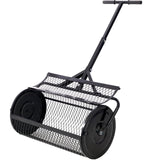 Peat Moss Spreader 24inch Compost Spreader Metal Mesh T Shaped Handle - Black - Fab Heavy Parts