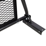Pickup Truck Headache Rack Adjustable Steel Truck Back Rack Mesh Window Protector Head Frame Bed - Black - Fab Heavy Parts