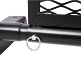 Pickup Truck Headache Rack Adjustable Steel Truck Back Rack Mesh Window Protector Head Frame Bed - Black - Fab Heavy Parts