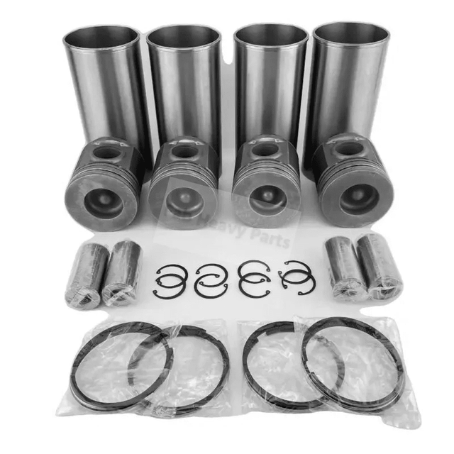 Piston and Liner Kit Fits for Caterpillar CAT Backhoe Engine 3054 3054C 3054E - Fab Heavy Parts