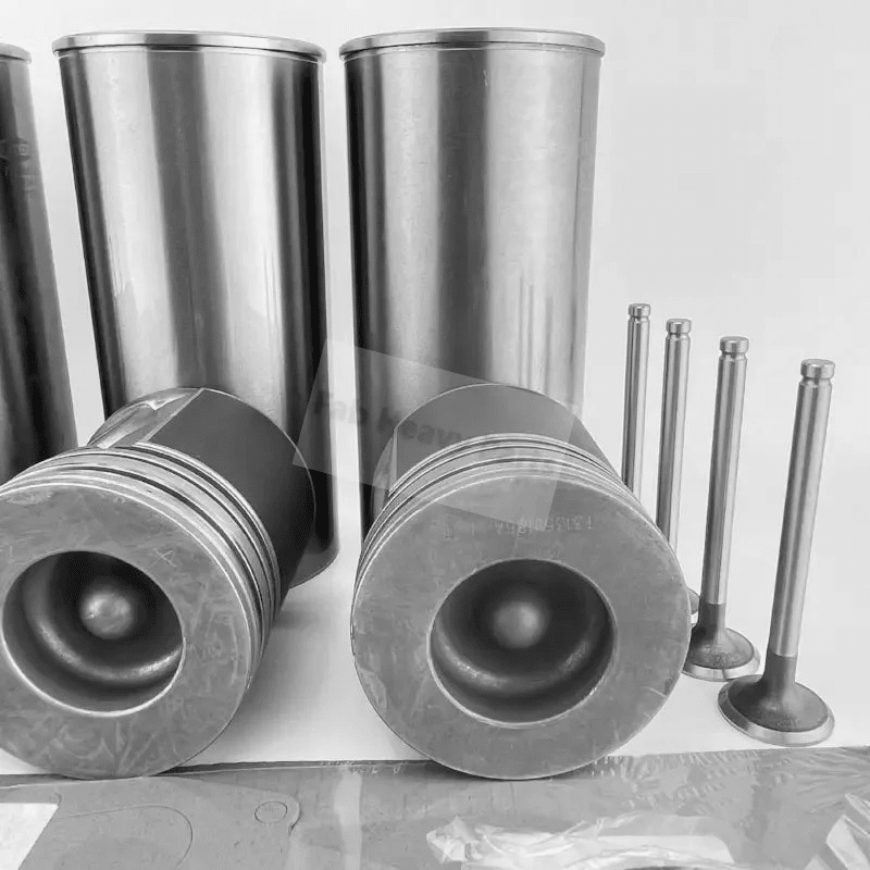 Piston and Liner Kit Fits for Caterpillar CAT Backhoe Engine 3054 3054C 3054E - Fab Heavy Parts