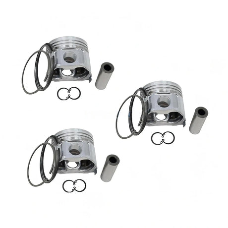 Piston Kit 129100-22080 for Yanmar 4TNA78 Komatsu 3D78-1A 3D78-1C 3D78-1D 3D78-1E 3D78-1F Engine - Fab Heavy Parts