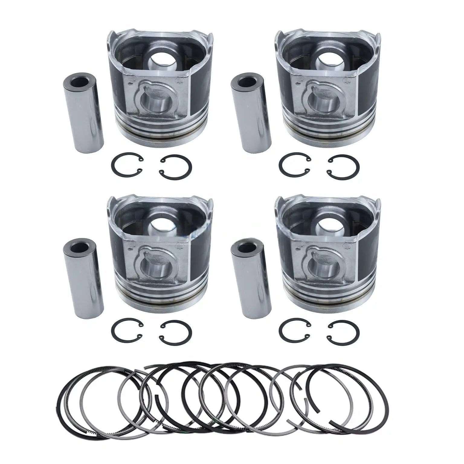 Piston Kit 1G363-21110 1G770-21110 for Kubota Engine V2003 - Fab Heavy Parts