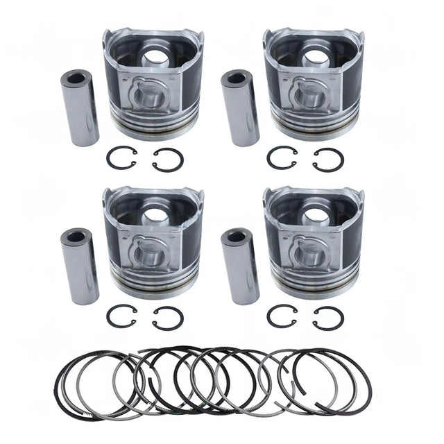 Piston Kit 1G363-21110 1G770-21110 for Kubota Engine V2003 - Fab Heavy Parts