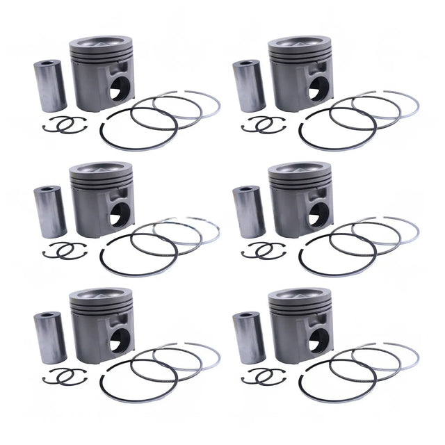 Piston Kit 4089246 4001106 for Cummins Engine QSK45 QSK60 Komatsu Truck AFE48-CQ AFE48-CU AFE48-CX - Fab Heavy Parts
