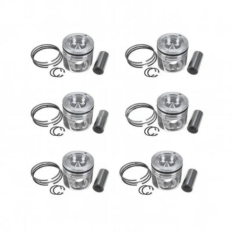 Piston Kit 504128309 for FPT Engine F4HFE613P NEF667TA F4HE9684 CASE IH Tractor Puma 165 180 195 210 225 Harvester 4000 4088 - Fab Heavy Parts