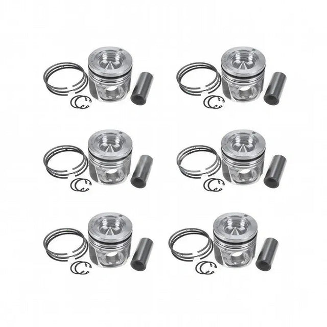 Piston Kit 504128309 for FPT Engine F4HFE613P NEF667TA F4HE9684 CASE IH Tractor Puma 165 180 195 210 225 Harvester 4000 4088 - Fab Heavy Parts