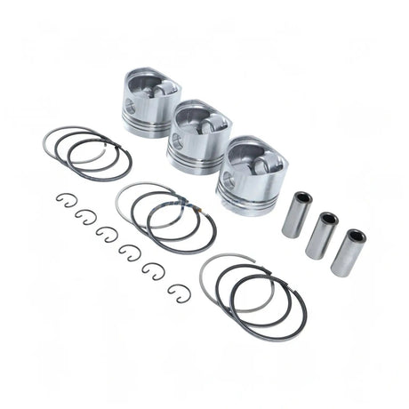 Piston Kit 6212-111-094-20 for Iseki Engine E3112 Massey Ferguson Tractor GC1725M GC1723E GC1720 GC1715 GC1710 GC1705 - Fab Heavy Parts