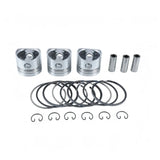 Piston Kit 6212-111-094-20 for Iseki Engine E3112 Massey Ferguson Tractor GC1725M GC1723E GC1720 GC1715 GC1710 GC1705 - Fab Heavy Parts
