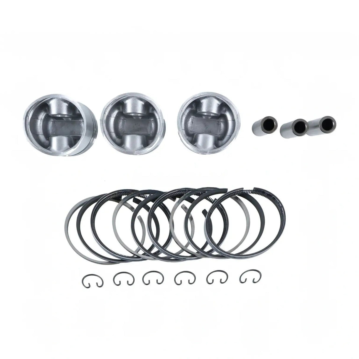 Piston Kit 6212-111-094-20 for Iseki Engine E3112 Massey Ferguson Tractor GC1725M GC1723E GC1720 GC1715 GC1710 GC1705 - Fab Heavy Parts