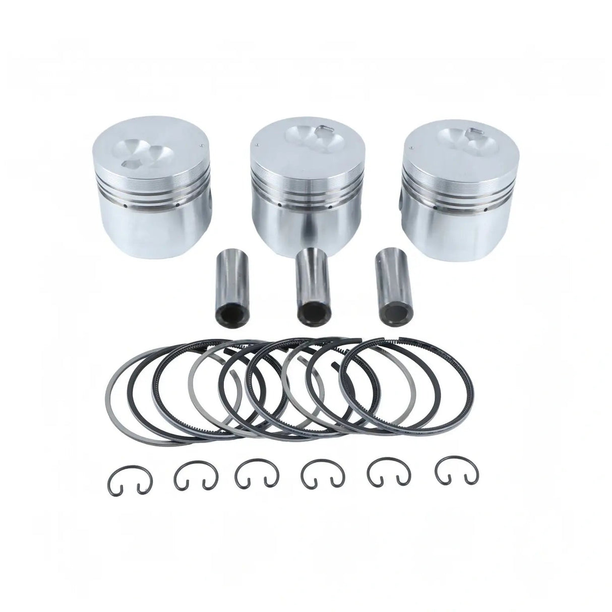 Piston Kit 6212-111-094-20 for Iseki Engine E3112 Massey Ferguson Tractor GC1725M GC1723E GC1720 GC1715 GC1710 GC1705 - Fab Heavy Parts