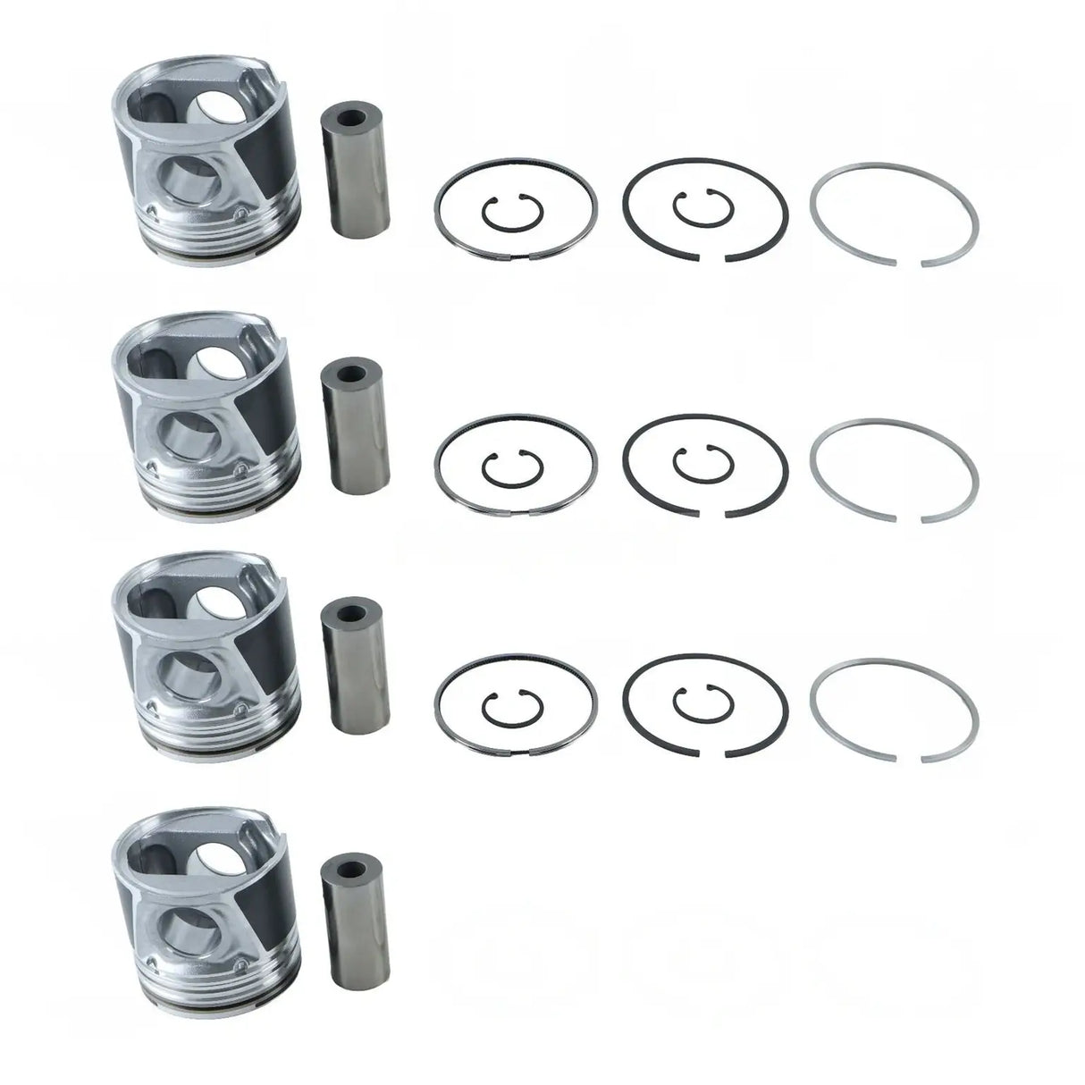 Piston Kit 8094740 for CASE Engine F4CE9484L F4CE9484C J600 Tractor FARMALL 105U 110A MAXXUM 120