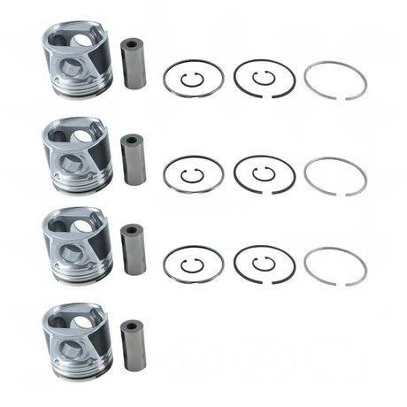 Piston Kit 8094740 for CASE Engine F4CE9484L F4CE9484C J600 Tractor FARMALL 105U 110A MAXXUM 120 - Fab Heavy Parts
