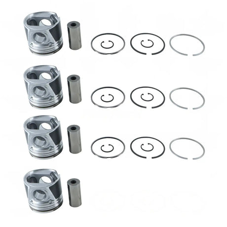 Piston Kit 8094740 for Kobelco Engine F4GE9684B F4GE9684C F4GE9484A J600 Excavator SK210-8 - Fab Heavy Parts