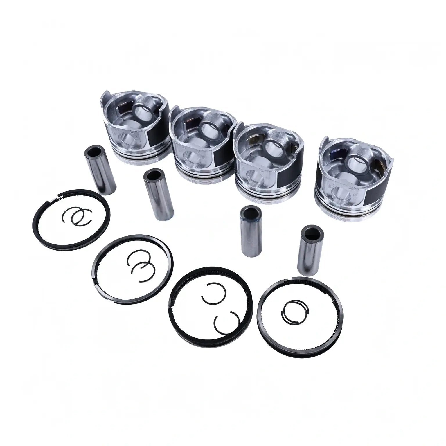 Piston Kit for Kubota Engine V1505 V1505T CASE Loader 1825B - Fab Heavy Parts
