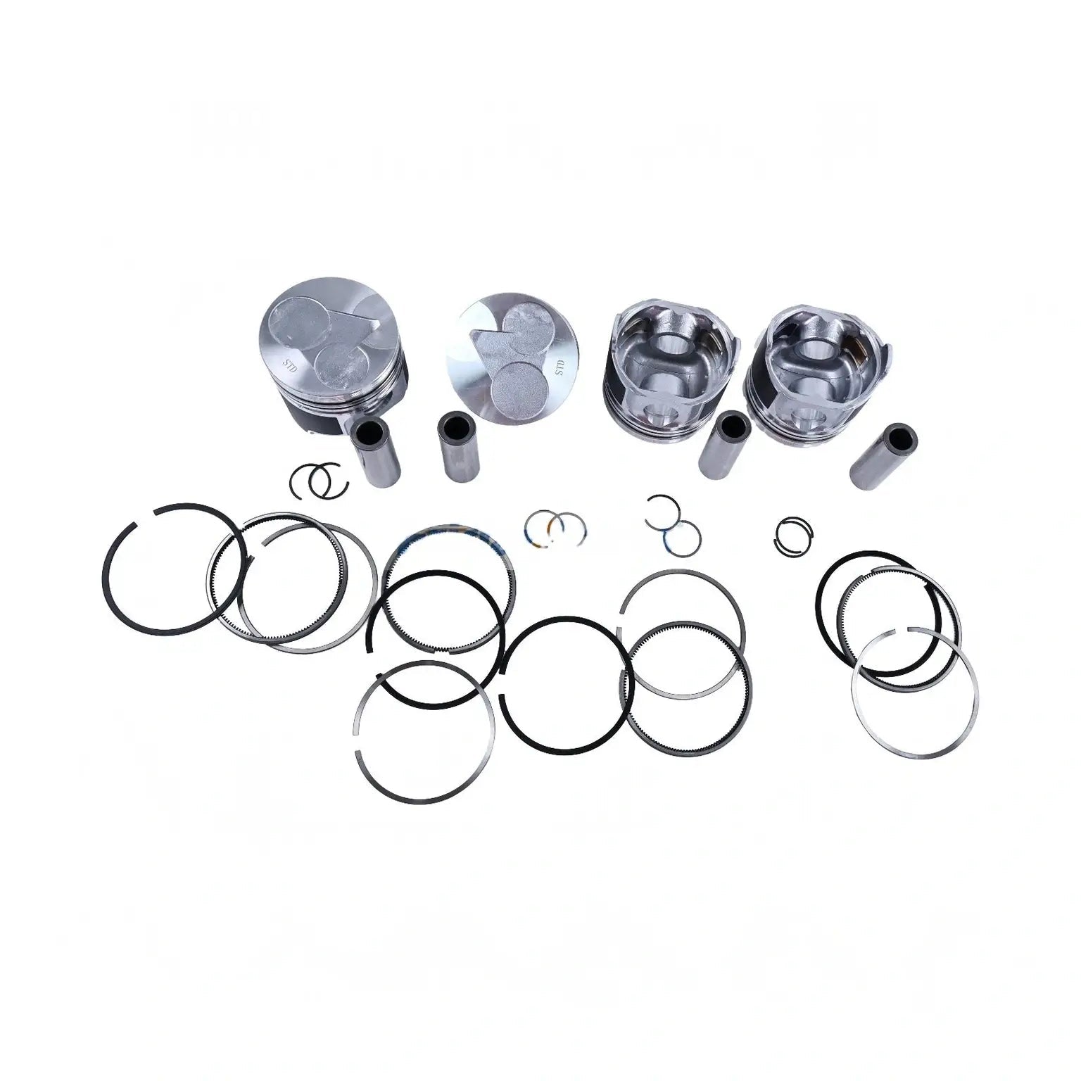 Piston Kit for Kubota Engine V1505 V1505T CASE Loader 1825B - Fab Heavy Parts