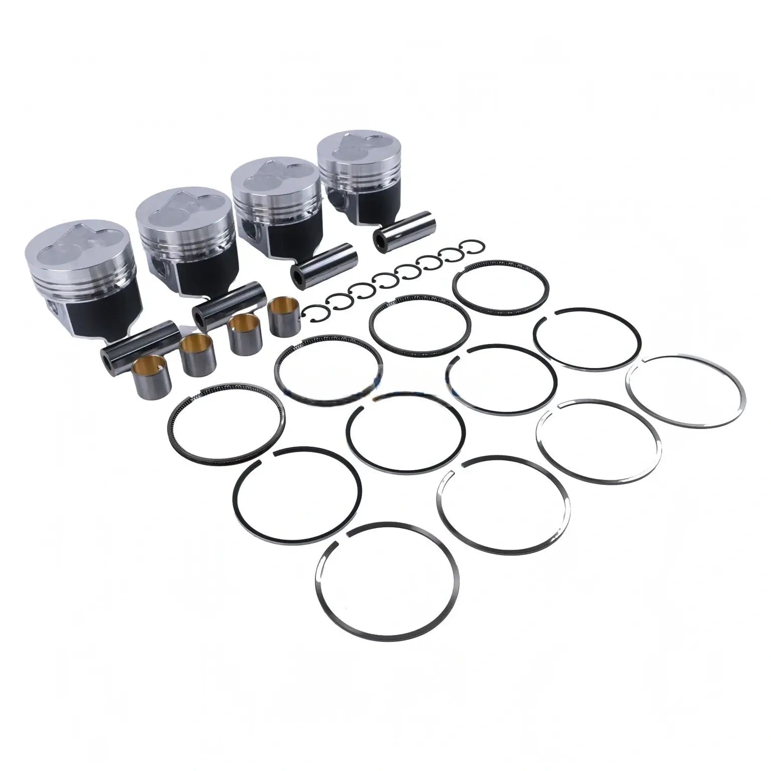Piston Kit with Ring for Kubota Engine V2203 Bobcat 753C 763 773 S130 S150 S160 S185 331 334 341 5600 S175 S530 T190 T140 - Fab Heavy Parts