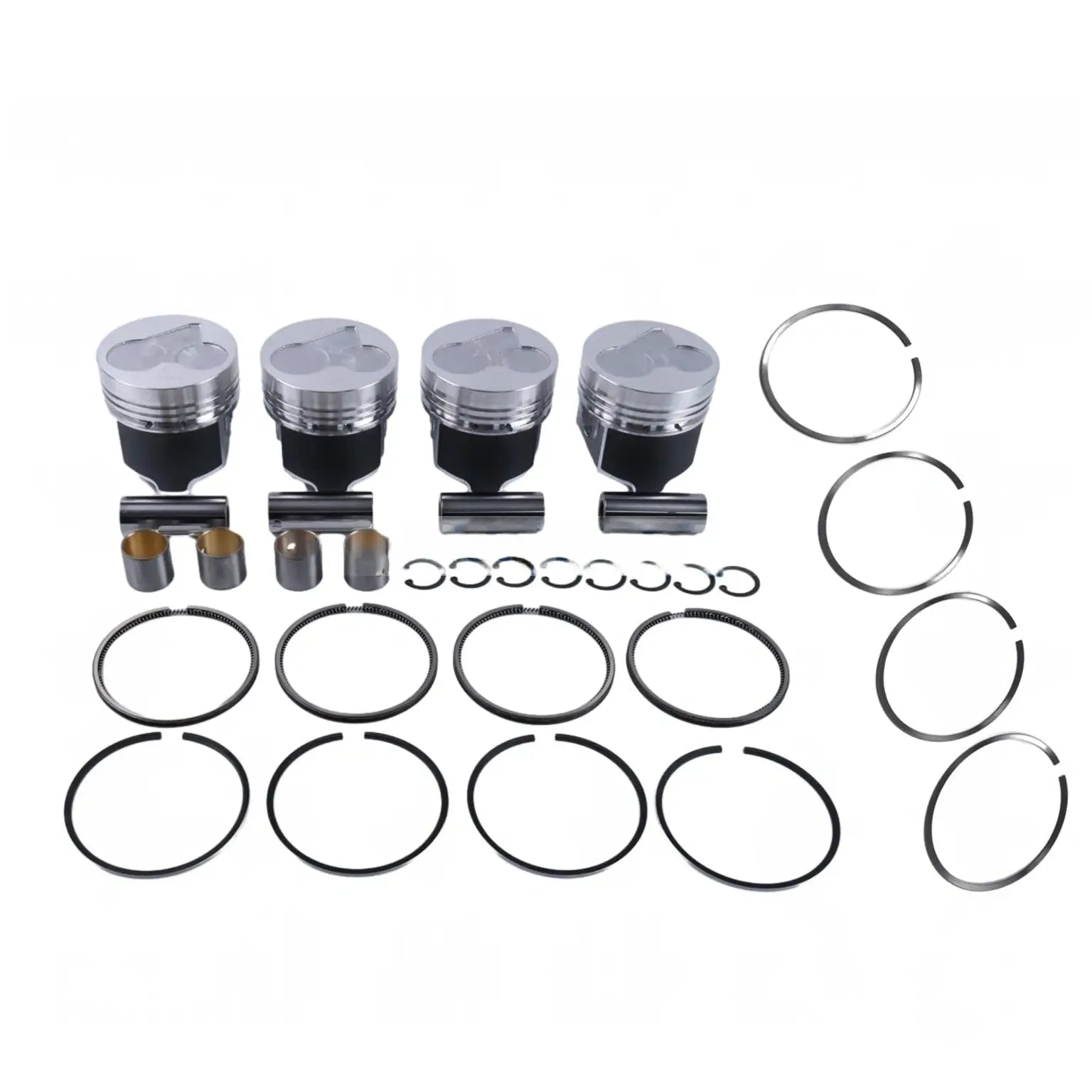 Piston Kit with Ring for Kubota Engine V2203 Bobcat 753C 763 773 S130 S150 S160 S185 331 334 341 5600 S175 S530 T190 T140 - Fab Heavy Parts