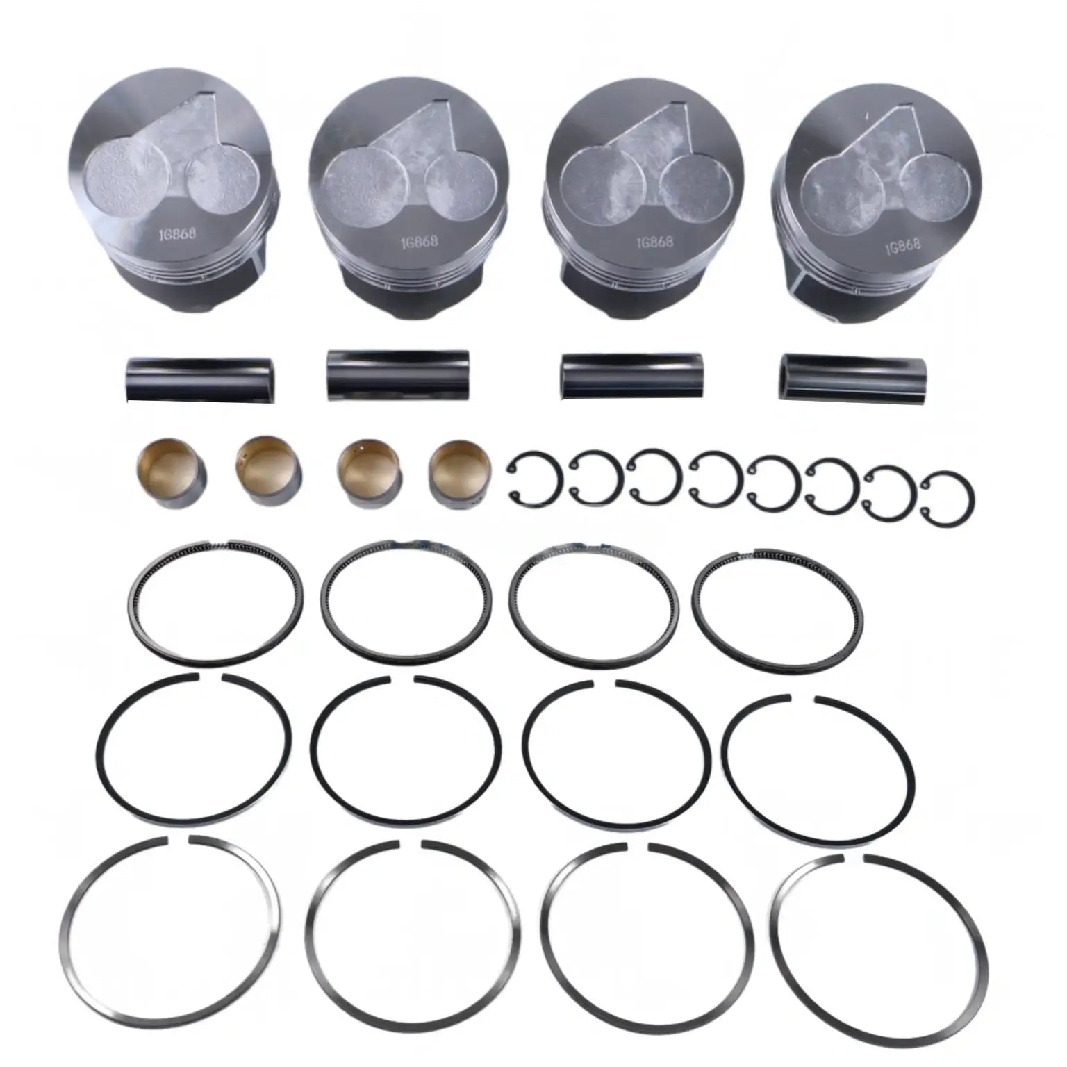Piston Kit with Ring for Kubota Engine V2203 Bobcat 753C 763 773 S130 S150 S160 S185 331 334 341 5600 S175 S530 T190 T140 - Fab Heavy Parts