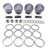 Piston Kit with Ring for Kubota Engine V2203 Bobcat 753C 763 773 S130 S150 S160 S185 331 334 341 5600 S175 S530 T190 T140 - Fab Heavy Parts