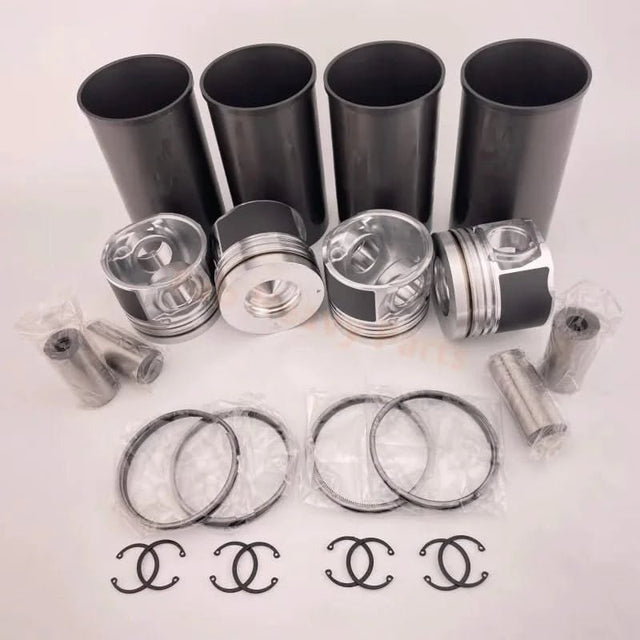 Piston Liner Kit 1878137660 for Engine Isuzu 4HK1 Hitachi ZX360 - 3 ZX330 - 3 ZX240 - 3 ZX200 - 3 Fits for John Deere 220DW 225DLC - Fab Heavy Parts