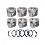 Piston & Piston Ring 02/800698 02/800304 for Isuzu Engine 4BG1 6GB1 JCB Excavator JS180 JS175W JS160 JS145W JS130W - Fab Heavy Parts