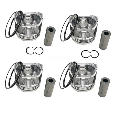 Piston & Piston Ring Kit 15521-21110 19274-21110 for Kubota Engine V1902 V1902BH Excavator KX101 KH20 KH151 KH101 Loader R400 - Fab Heavy Parts